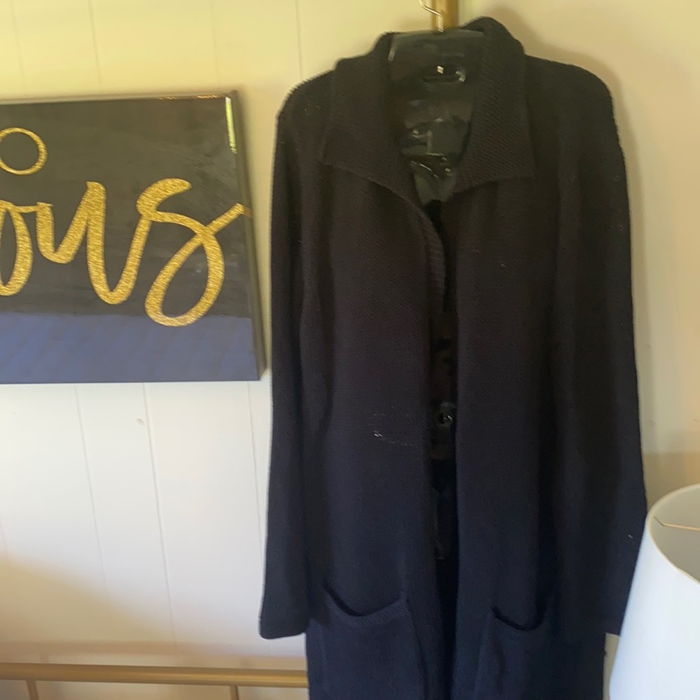 MAG Long Cardigan / black / New with tags M-A-G Long Cardigan / knitted